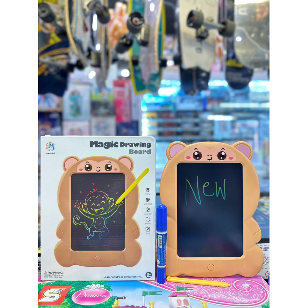 กระดานทรงการ์ตูน วาด รูป เด็ก ลบได้ ขนาดใหญ่ กระดานวาดภาพลบได้ แผ่นวาดภาพ กระดาน ลบได้ LCD Writing T
