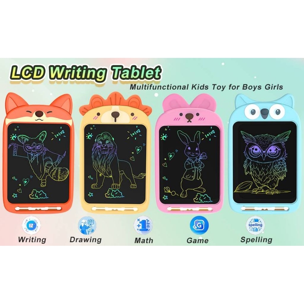 กระดานเขียน การ์ตูน กระดานลบได้ LCD Writing กระดานวาดรูป กระดาน ขนาด 10 นิ้ว