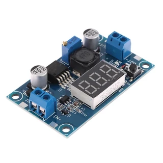 LM2596 DC-DC Adjustable Buck Converter step down ตัวควบคุมแรงดันไฟฟ้า แบบปรับได้ พร้อมโวลต์มิเตอร์ LED