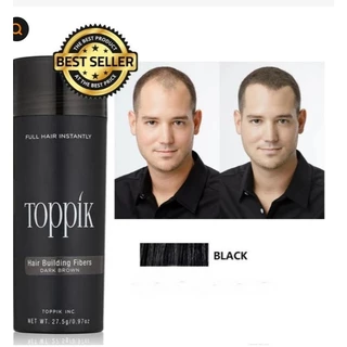 ส่งToppikแน่นอน 💋 สีดำ ผงไฟเบอร์ปิดผมบาง ผงไฟเบอร์ ผงโรยผม ผงไฟเบอร์ผม ผงโรยผมหนา ผงไฟเบอร์ใส่ผม