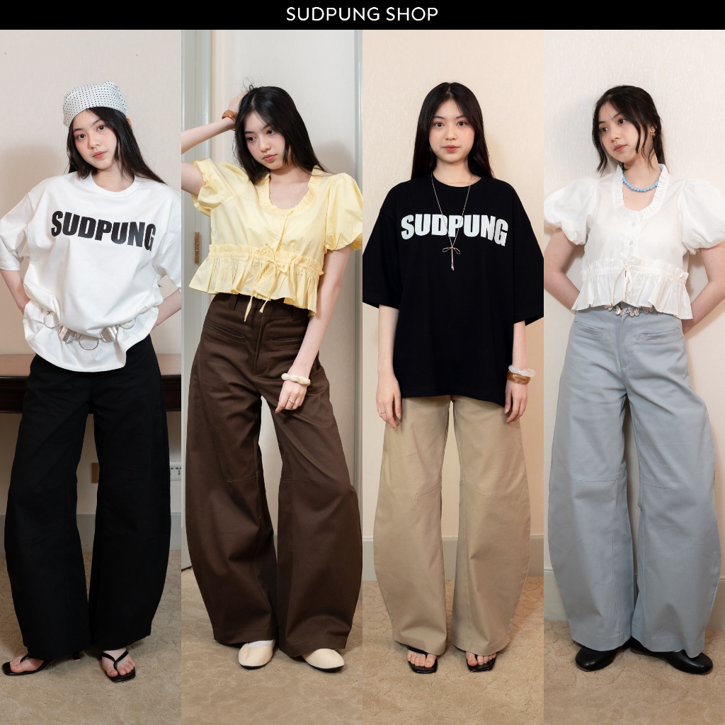 Amy_SP094 กางเกงบาเรล ผ้าคอตตอนพรีเมี่ยมทรงสวย เจาะกระเป๋าใช้งานได้จริง ใส่สบายมาก