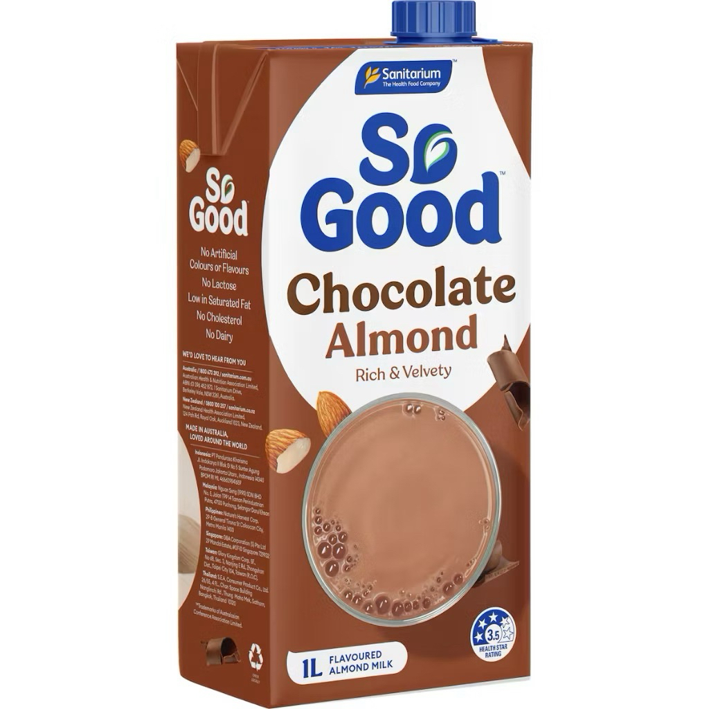 [ส่งด่วน] So Good Sanitarium Almons Milk Chocolate/Oat Milk Chocolate 1Lt. นมโอ๊ตโซกู๊ตรสช็อกโกแลต น
