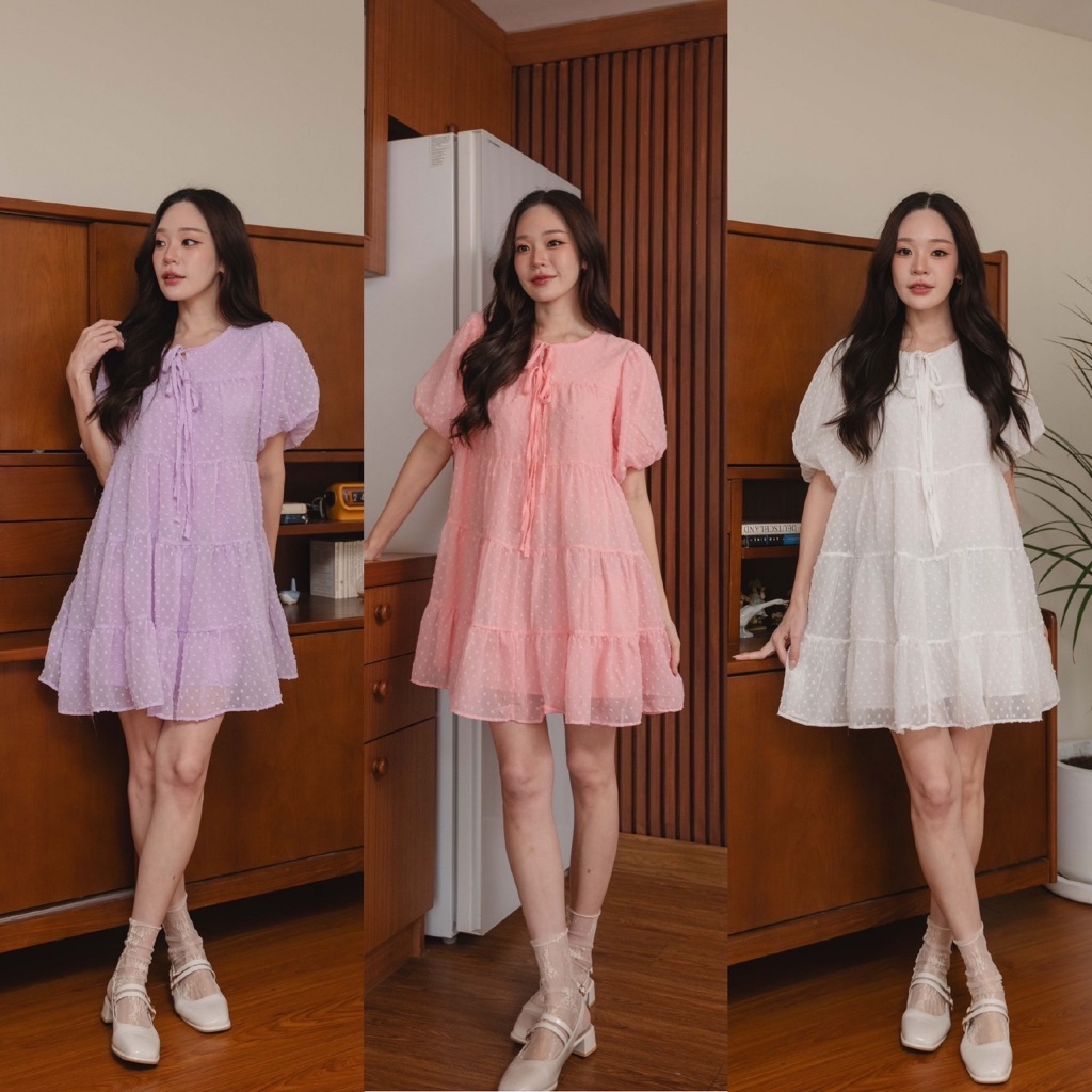 Pamlook Emma dress ผ้าชีฟอง