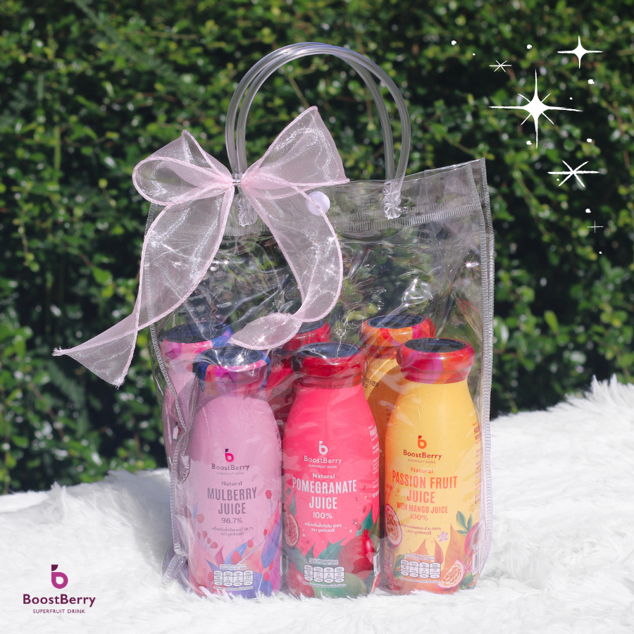 (6 ขวด) ชุดของขวัญ Little BOOST BAG "BoostBerry" กระบะปีใหม่ ของขวัญปีใหม่ ของขวัญวาเลนไทน์