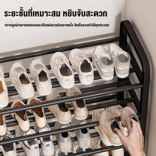 ชั้นวางรองเท้า ที่วางรองเท้า มีให้เลือก 4/5 ชั้น ผลิตจากท่อสแตนเลสโครงสร้างแข็งแรง ทนทาน ดีไซต์สวย