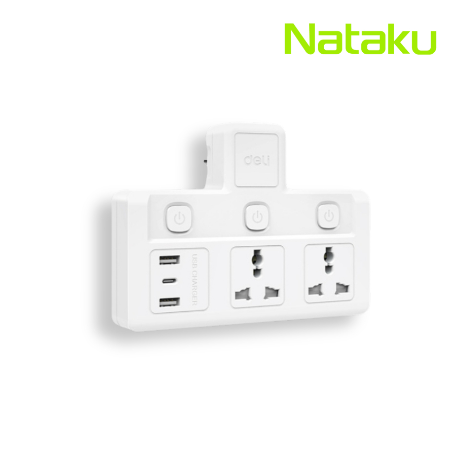 ปลั๊กไฟ ปลั๊กแปลงไฟ หัวแปลงปลั๊ก Adapter มีไฟบอกสถานะ ทนความร้อนสูงสุด 750 องศา Simple Light