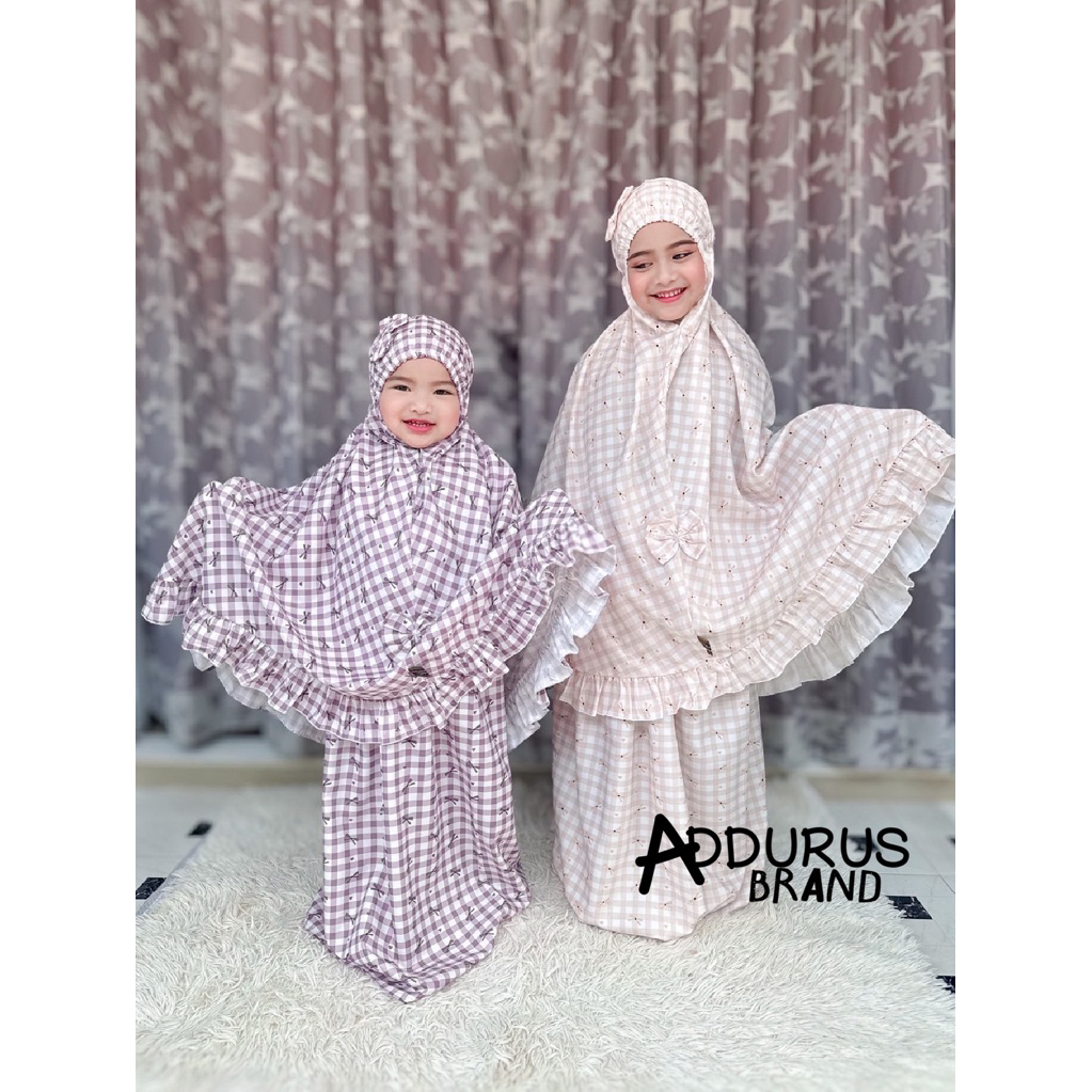 ผ้าละหมาดเด็กลายดอกไม้ทั้งชุด