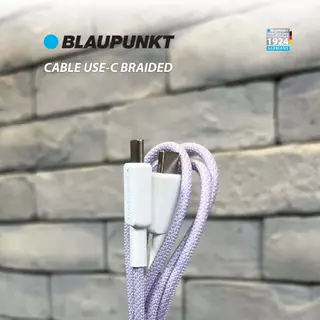 [ของแท้] BLAUPUNKT สายชาร์จ USB-C แบบถัก 60W ยาว 1.2 เมตร | รองรับ PD Fast Charge | สายถักทนพิเศษ