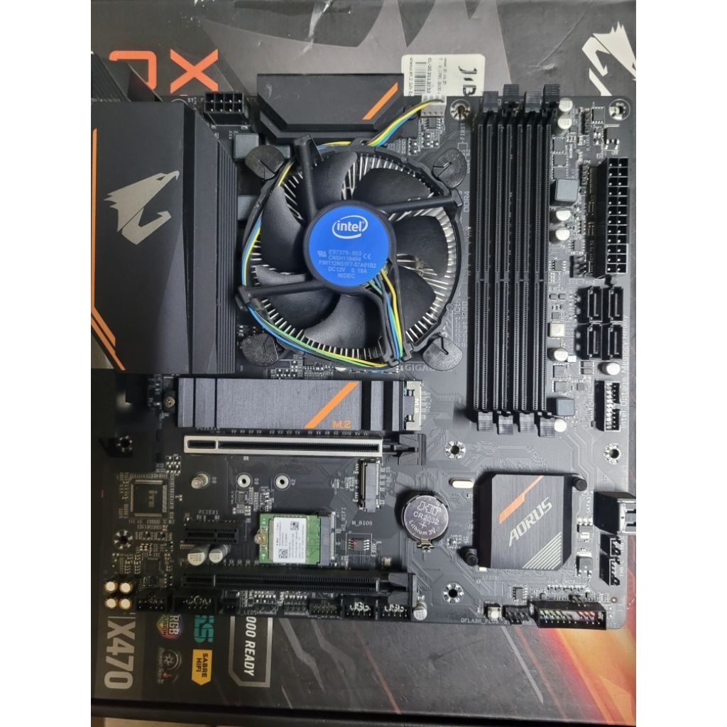 intel Core i3 10100F + Aorus B460M PRO(แถมการ์ด wifi)