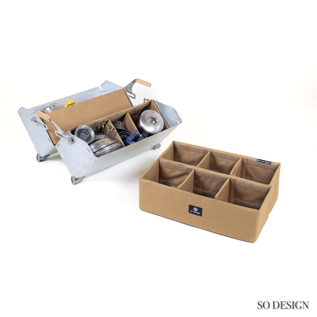 (พร้อมส่ง)Soft Case So design กันกระแทกภายในลัง Snow Peak Metal Shelf Container 50 L.