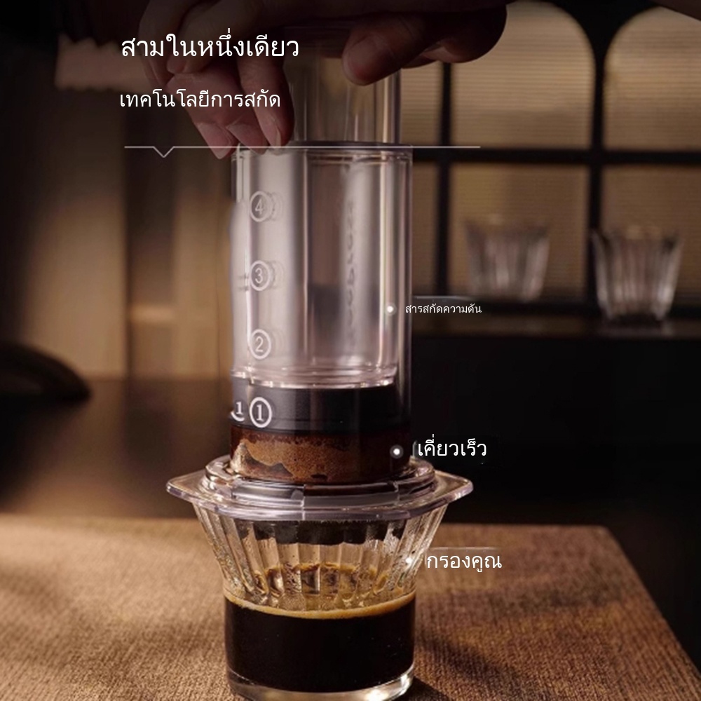 เครื่องชงกาแฟ แอโร่เพรส AeroPress Coffee Maker ของแท้ pressing coffee maker ราคา ถูกที่สุด ดีลบีเคเค แกลเลอรีภาพที่ 6