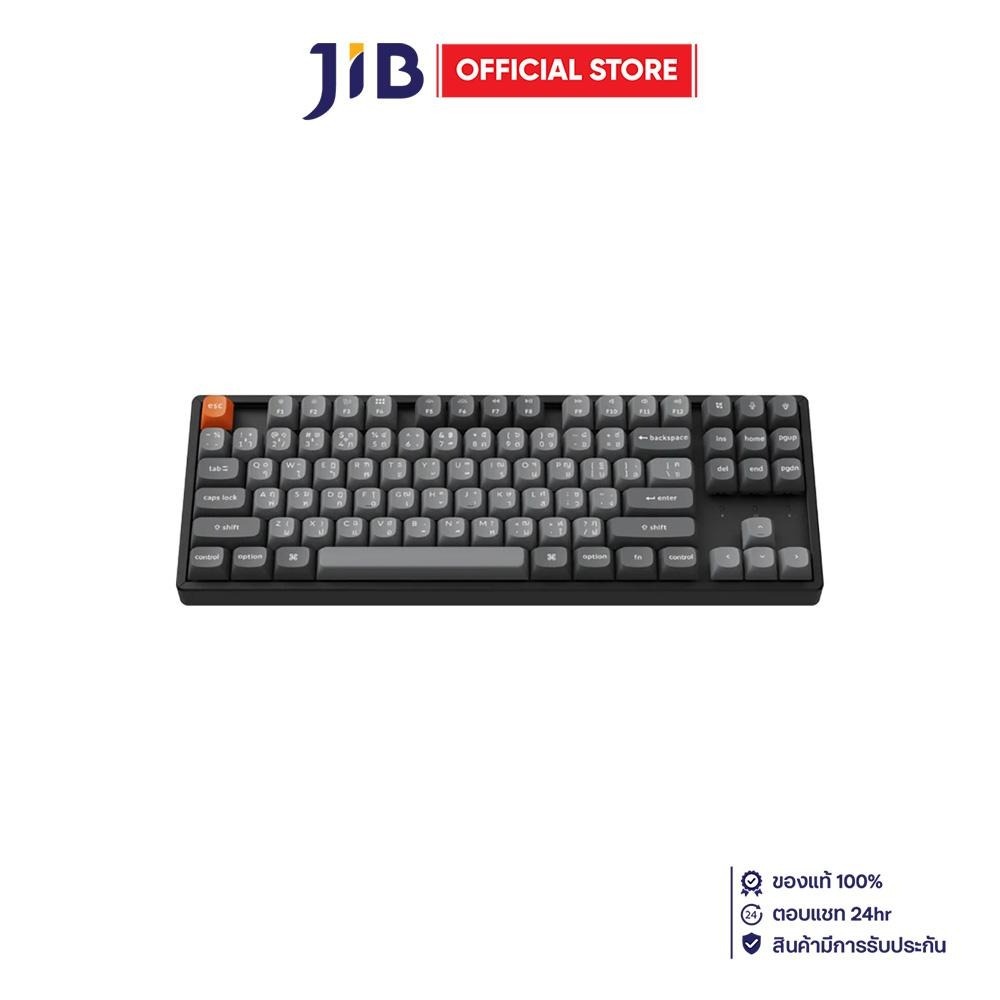 WIRELESS KEYBOARD (คีย์บอร์ดไร้สาย) KEYCHRON K8 MAX QMK/VIA KEYCHRON SUPER RGB EN/TH - BLACK