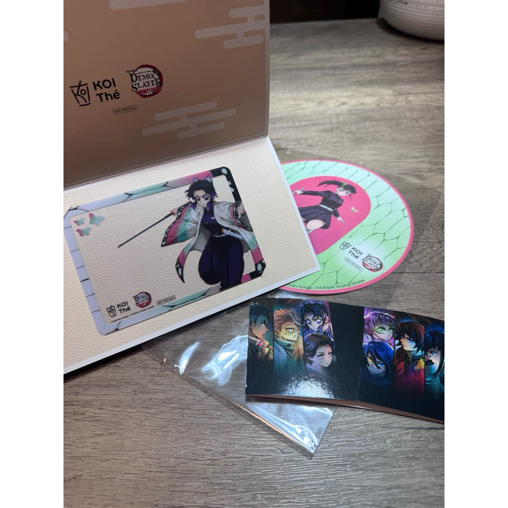 set B Exclusive Bundle Set การ์ดตัวละคร ดาบพิฆาตอสูร ปราสาทไร้ขอบเขต demon slayer : infinity castle 