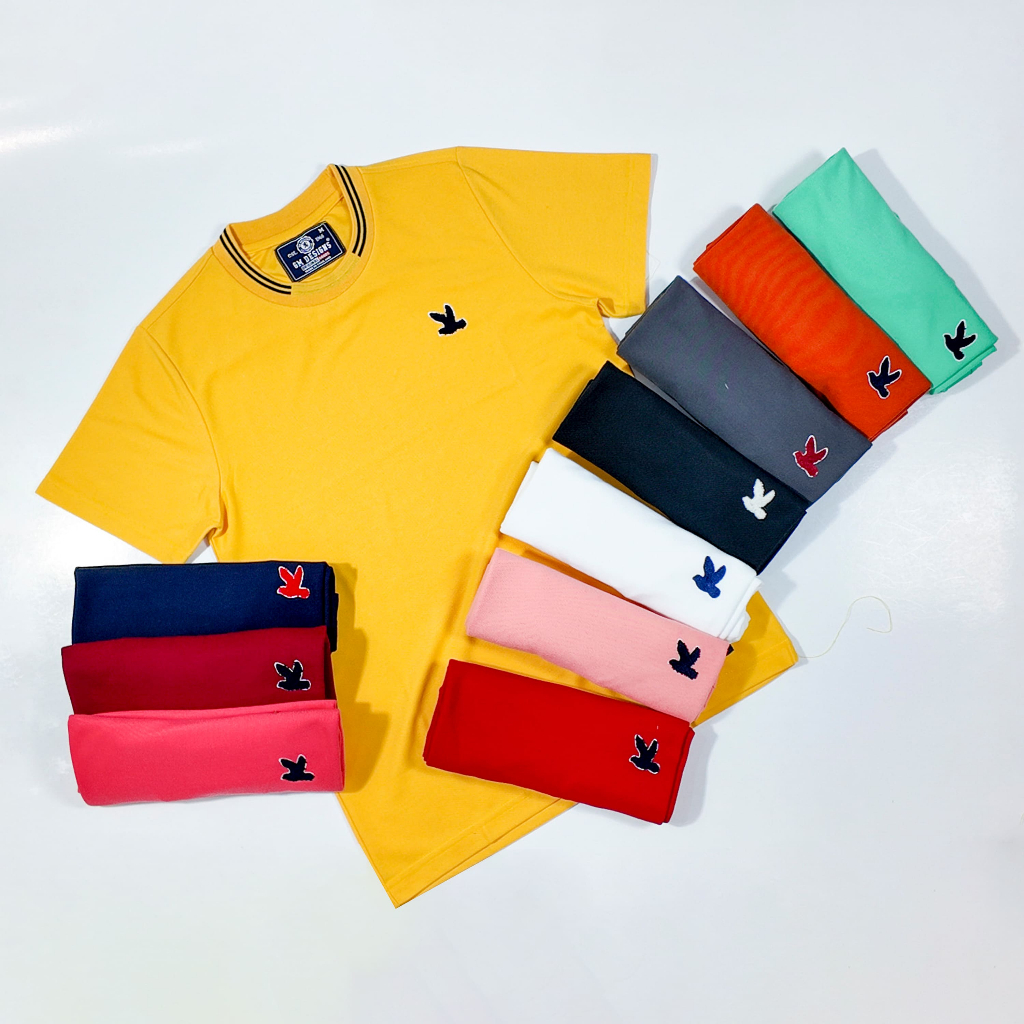 GMDesign - เสื้อยืด GMเสื้อยืดคอกลมแขนสั้นผู้ชาย งานปัก  เสื้อยืดผ้าคอตตอน GM2429/1