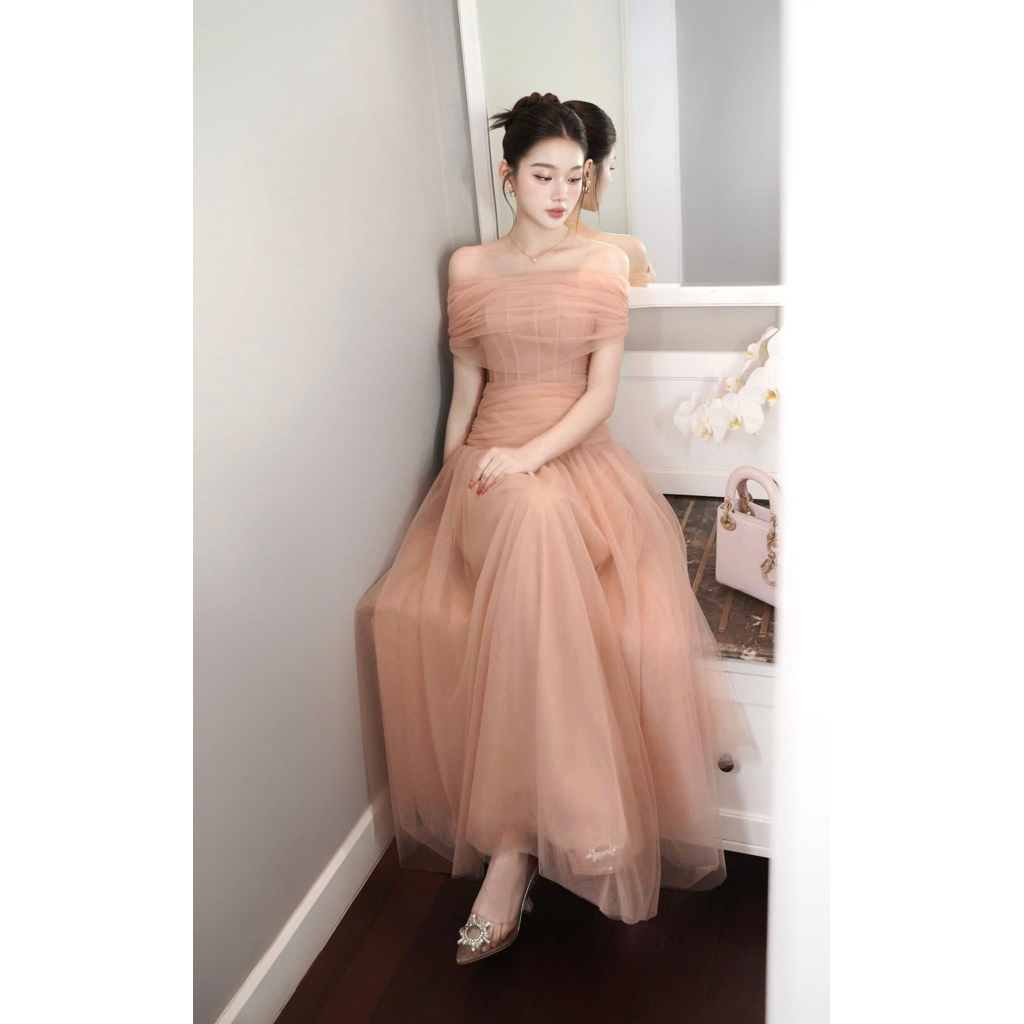 YURI DRESS -จากแบรนด์ Chouchou ชุดเวียดนามพร้อมส่ง ไม่ต้องรอพรีออเดอร์