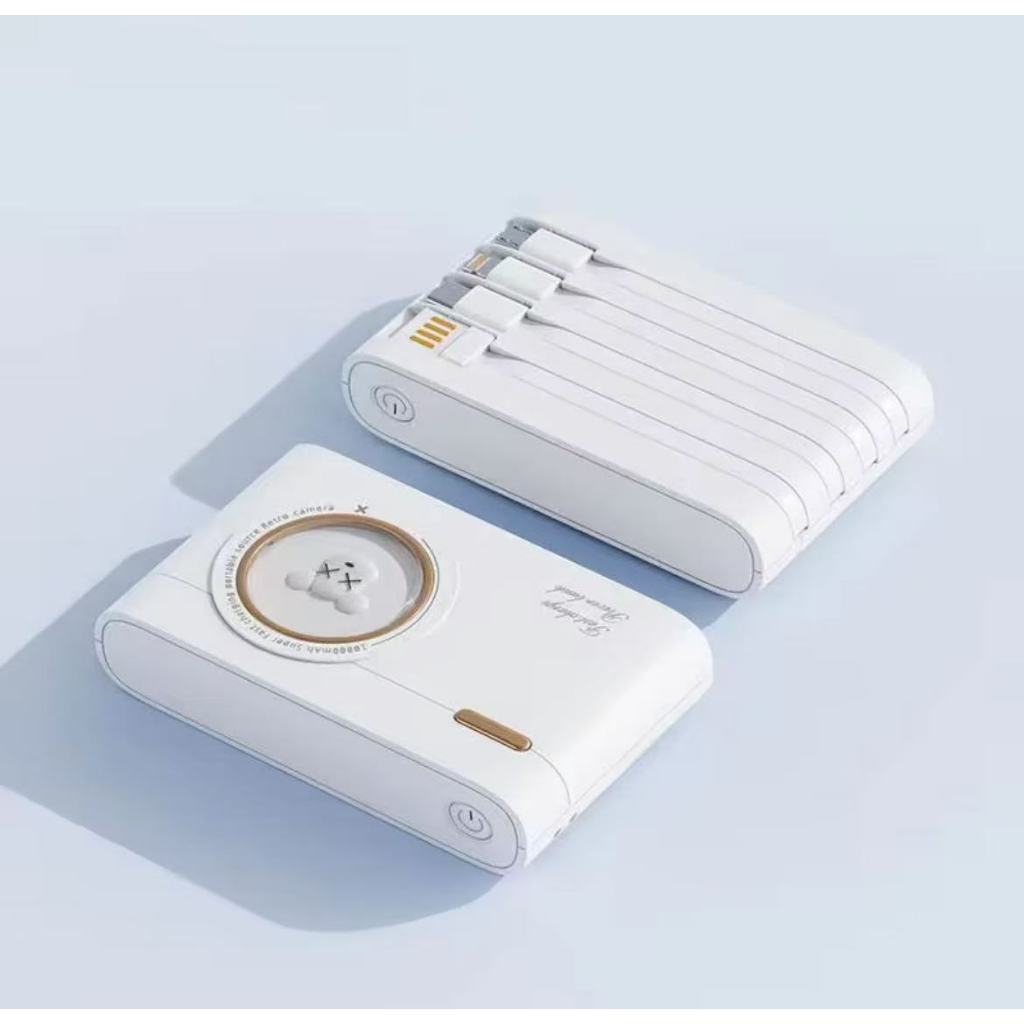 การ์ตูน Powerbank 20000Mah แบตสำรอง มาพร้อมสาย 4 เส้นในตัว พร้อมส่ง ลายการ์ตูน LED ใช้สะดวกชาร์จรวดเร็วทันใจ ️พาวเวอร์แบ - รูปที่ 5