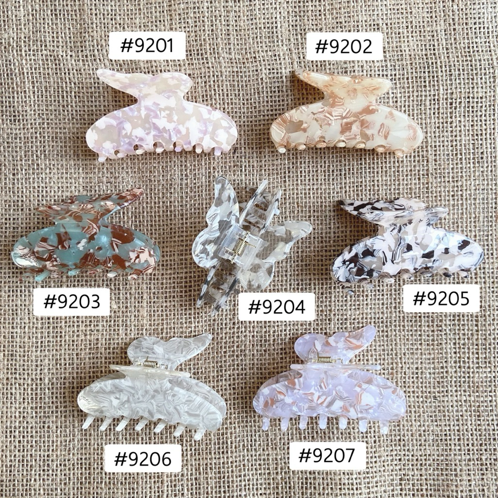 [8.2/9cm] กิ๊บหนีบผมอะคริลิคแต่งลายหินอ่อนทั้งชิ้น ราคาต่อ1ชิ้น พร้อมส่งจากไทย - รูปที่ 2