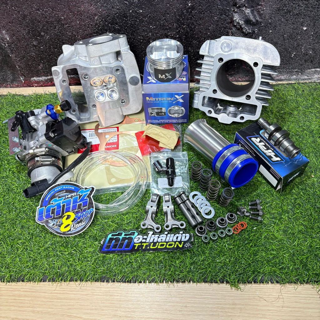 ฝา4วาล์ว w110i ชุด4V ปี2009-2020 เสื้อสูบพร้อมลูกไมตรอนขนาด 53-59 มิล