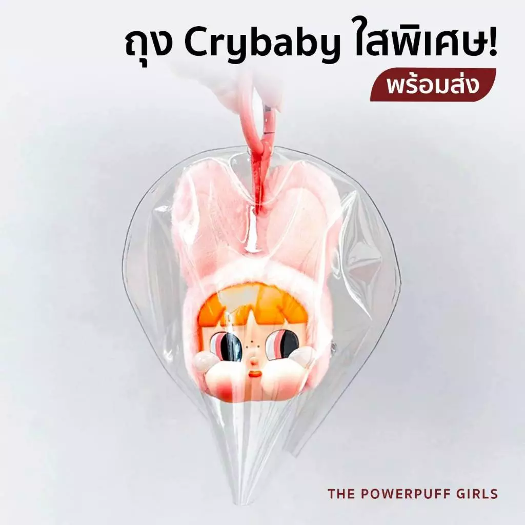 ส่งด่วน🇹🇭 ซองใส่crybaby ซองใส่powerpuff ถุงใส่โมเดล พวงกุญ ครายเบบี้ crybaby
