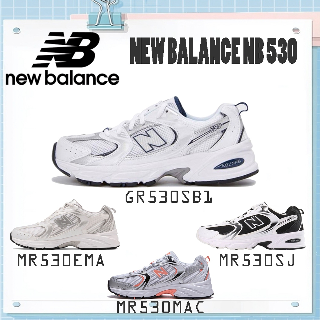 ของแท้100%ย้อนยุค รองเท้าNew Balance NB 530 GR530SB1/MR530EMA/MR530SJ/MR530MAC
