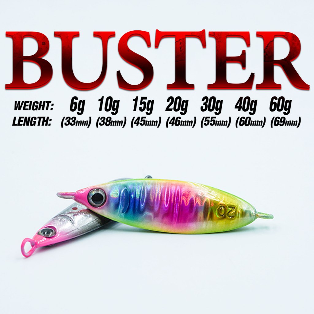 เหยื่อจิ๊ก รุ่น Buster น้ำหนัก 6g 10g 15g 20g 30g 40g 60g  LURES FACTORY UNDERGROUND UG
