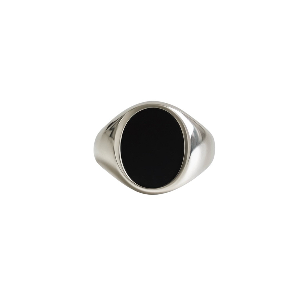 Black Onyx Signet Ring