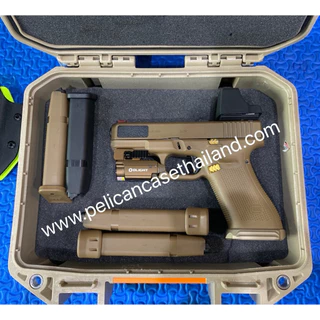 Pelican V100 Vault Case with Foam - กล่องใส่ปืน กันน้ำกันกระเเทก