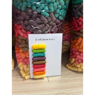 อาหารปลาข้าวโพดหลากสีทำกระทง 4-4.2 กิโล เนื้ิแน่น คละสี 9 สี , สีล้วน