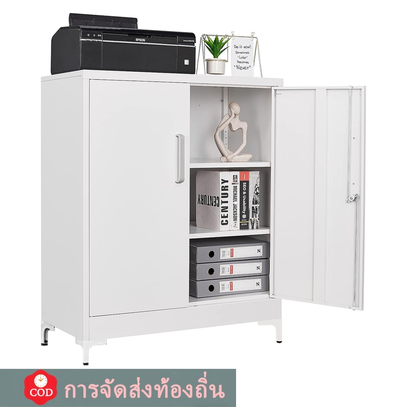 ⚡ จัดส่งถึงบ้านฟรี ⚡ ตู้เก็บของเหล็กตู้เก็บสัมภาระความจุสูงกันฝุ่นและความชื้นแผ่นถอดออกได้