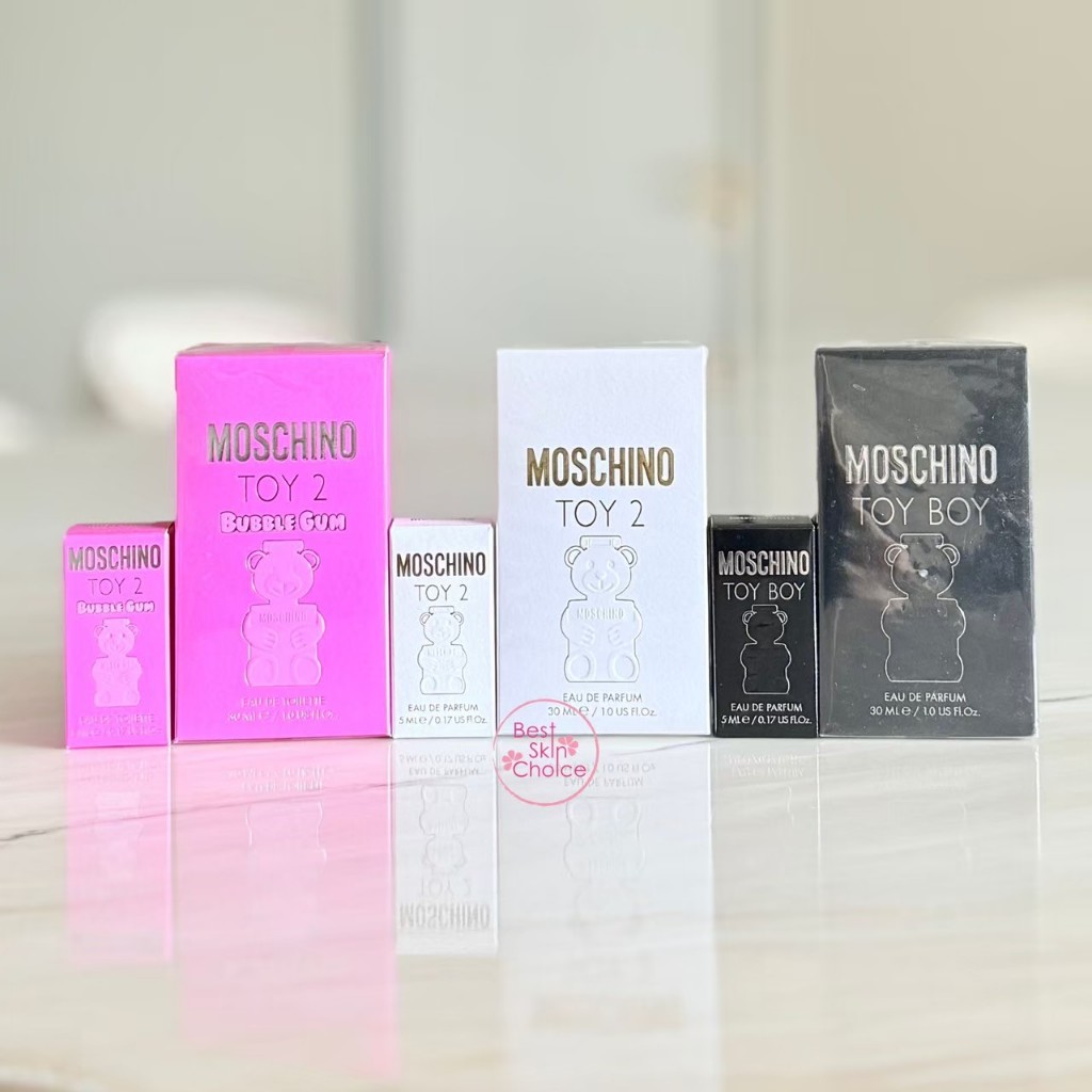 น้ำหอม  MOSCHINO TOY 2 EDP/ BUBBLE GUM EDT /TOY BOY EDP ขวดรูปเท็ดดี้แบร์ มี2ขนาดให้เลือก 5mL EDP 30mL
