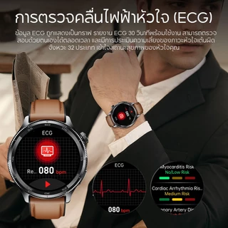 Aolon Pulse Smartwatch ECG AMOLED วัดความดันโลหิต กันน้ำ ติดตามสุขภาพ Bluetooth Calling โหมดกีฬา 100ชนิด HRV smart watch