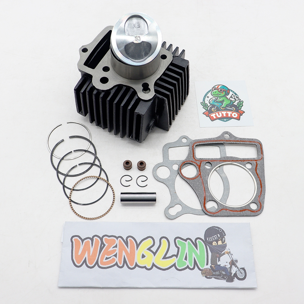 เสื้อสูบดรีม ลูก53มิล พร้อมลูกสูบชุด ประเก็น ดรีมคุรุสภา ดรีมตูดมน ดรีม100 ดรีมc100n ดรีมท้ายมน ดรีม