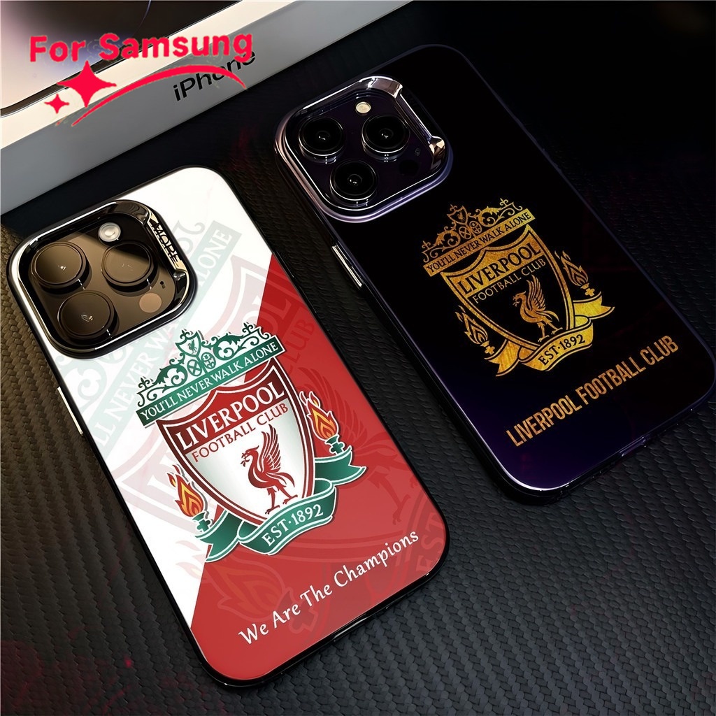 ลิเวอร์พูล FC เคสสําหรับSamsung Galaxy A15 A54 A53 A52 A34 แฟชั่นชุบโลหะCool Creativeแบรนด์อินเทรนด์เคสซิลิโคนอ่อนนุ่ม