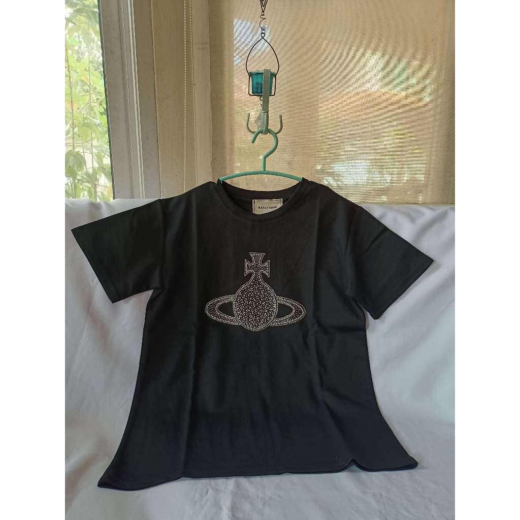 💜เสื้อยืด t shirt ผู้หญิง มือ1 Katay shop  💜ผ้านุ่ม ใส่สบาย ไม่คัน  💜งานประดับเพชร  💜งานสวยปราณีต สว