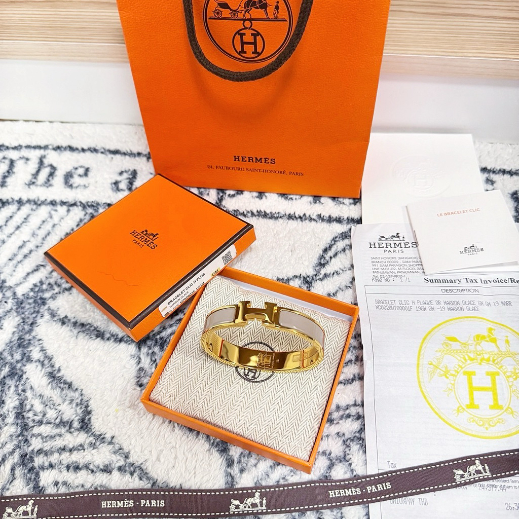 กำไล Hermes clic clac H (GM) ปี 23