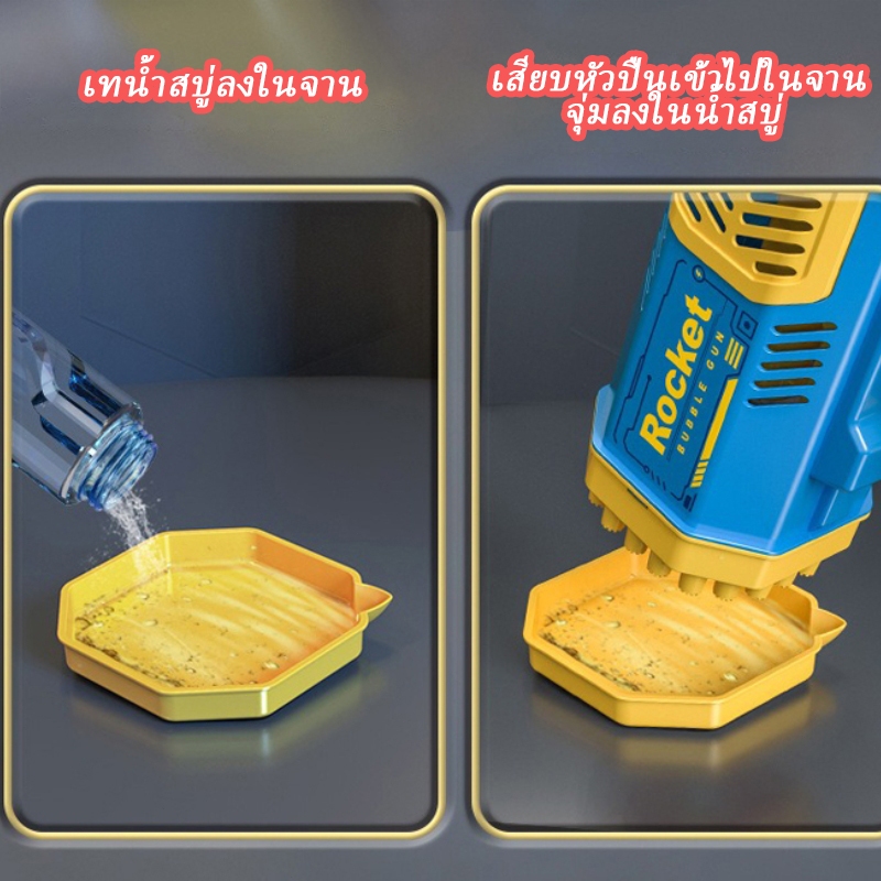 ปืนเป่าฟอง ไฟฟ้า แบบเยอะ ปืนยิงบับเบิ้ล ปืนยิงฟอง อัตโนมัติ ของเล่นเด็ก ​ของขวัญวันเกิดเด็ก พร้อมส่ง bubble gun - รูปที่ 4