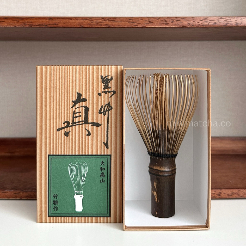 แปรงมัทฉะไม้ไผ่ดำ Shin - Takayama Chasen 70 ซี่ | Made in Japan พร้อมส่ง