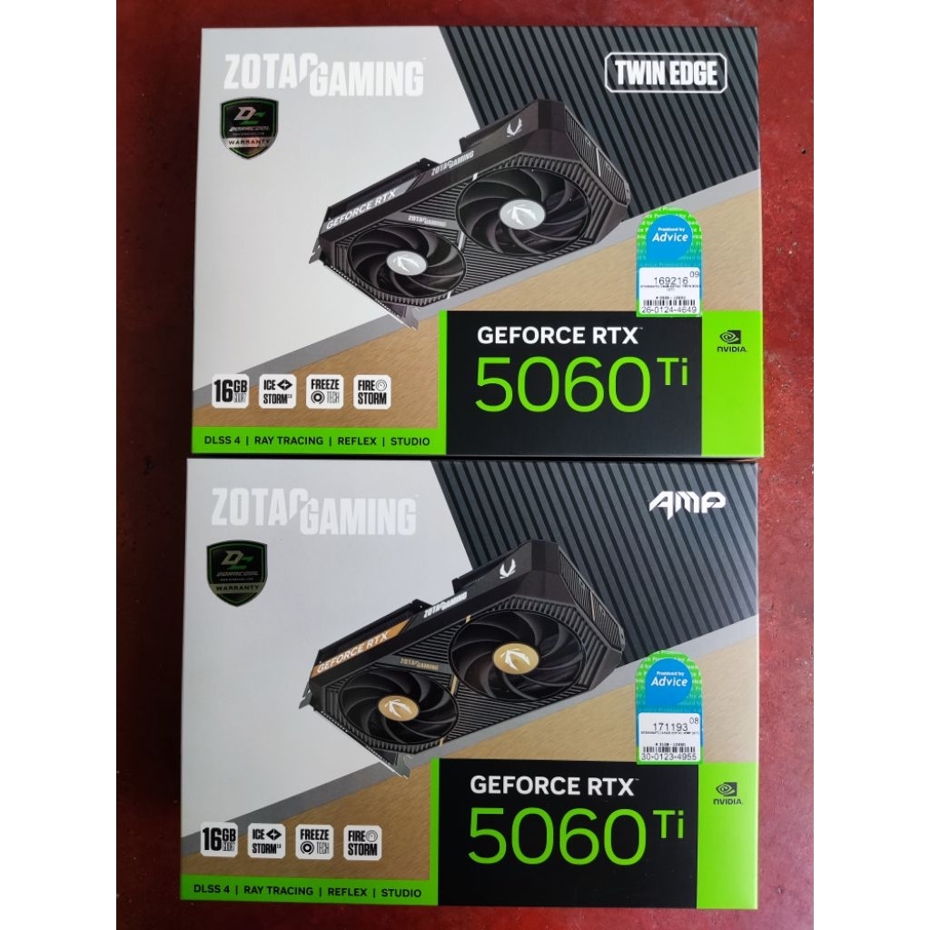ZOTAC GAMING 5060Ti 16GB TWIN EDGE และ AMP