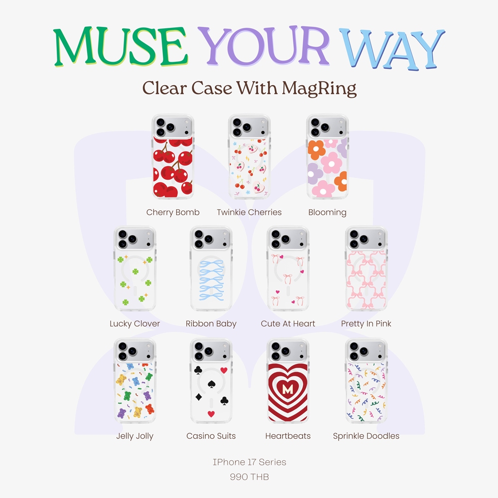 (17 Series)  Clear Case With MagRing MUSE Your Way Ver.2