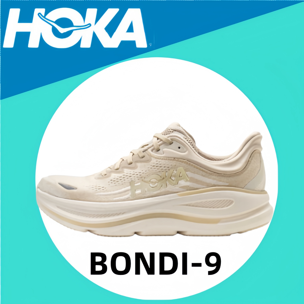 🔥100 % เป็นของแท้ 🔥 HOKA ONE ONE Bondi 9  1162011-OLTM Casual shoes Running shoes Sports shoes
