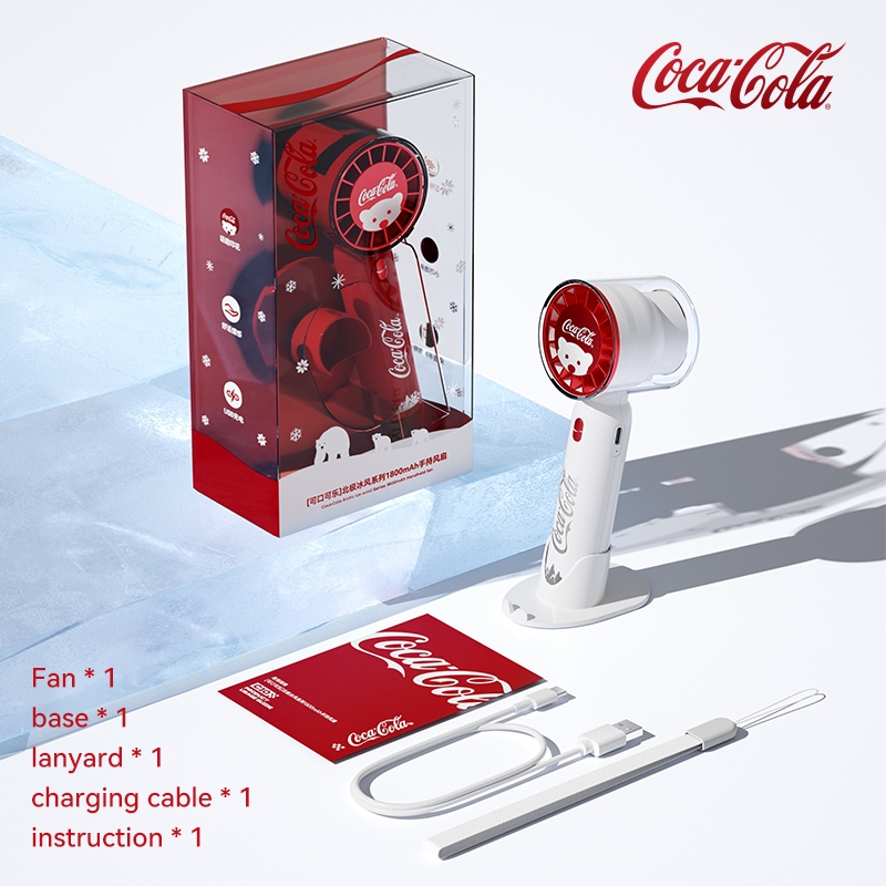 พัดลม USB แบบชาร์จไฟได้แบบพกพา Coca-Cola C10 พร้อมระบบ 5 Gears ลมแรง เงียบเป็นพิเศษ อายุการใช้งานแบตเตอรี่ยาวนาน - รูปที่ 6