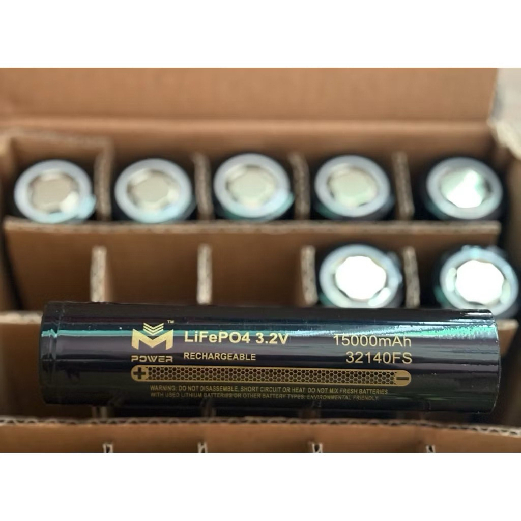 ส่งฟรีราคาส่งยกลัง กรุณาสั่งออเดอร์ละไม่เกิน1ลัง แบตเตอรี่ลิเธียมฟอสเฟต M power(ส่งภายใน2-3วัน)32140 15Ah IR1.5-1.7