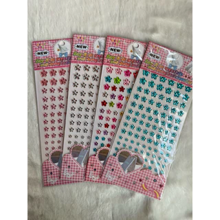 สติ๊กเกอร์ดอกไม้ไล่ขนาดมี 4 ขนาด 12, 10, 8, 6มิล ใช้ติดมือถือตกแต่งไดอารี่ 🍯 สั่งขั้นต่ำ30บาทต่อออเดอร์(ไม่รวมค่าส่ง) ❤️