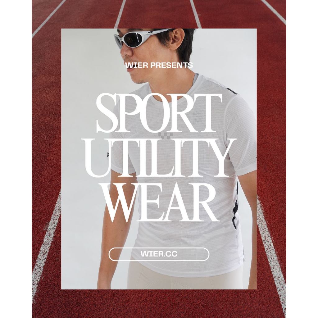 WiER ACTIVE TEE เสื้อใส่สบาย ACTIVE WEAR White (Flex & Dry + Light weight) เสื่อวิ่ง เทนนิส วิ่งเทรล