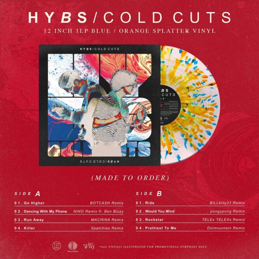 แผ่นเสียง Hybs Cold Cuts Remix LP Vinyl (พร้อมส่ง) เชคปกมีรอย