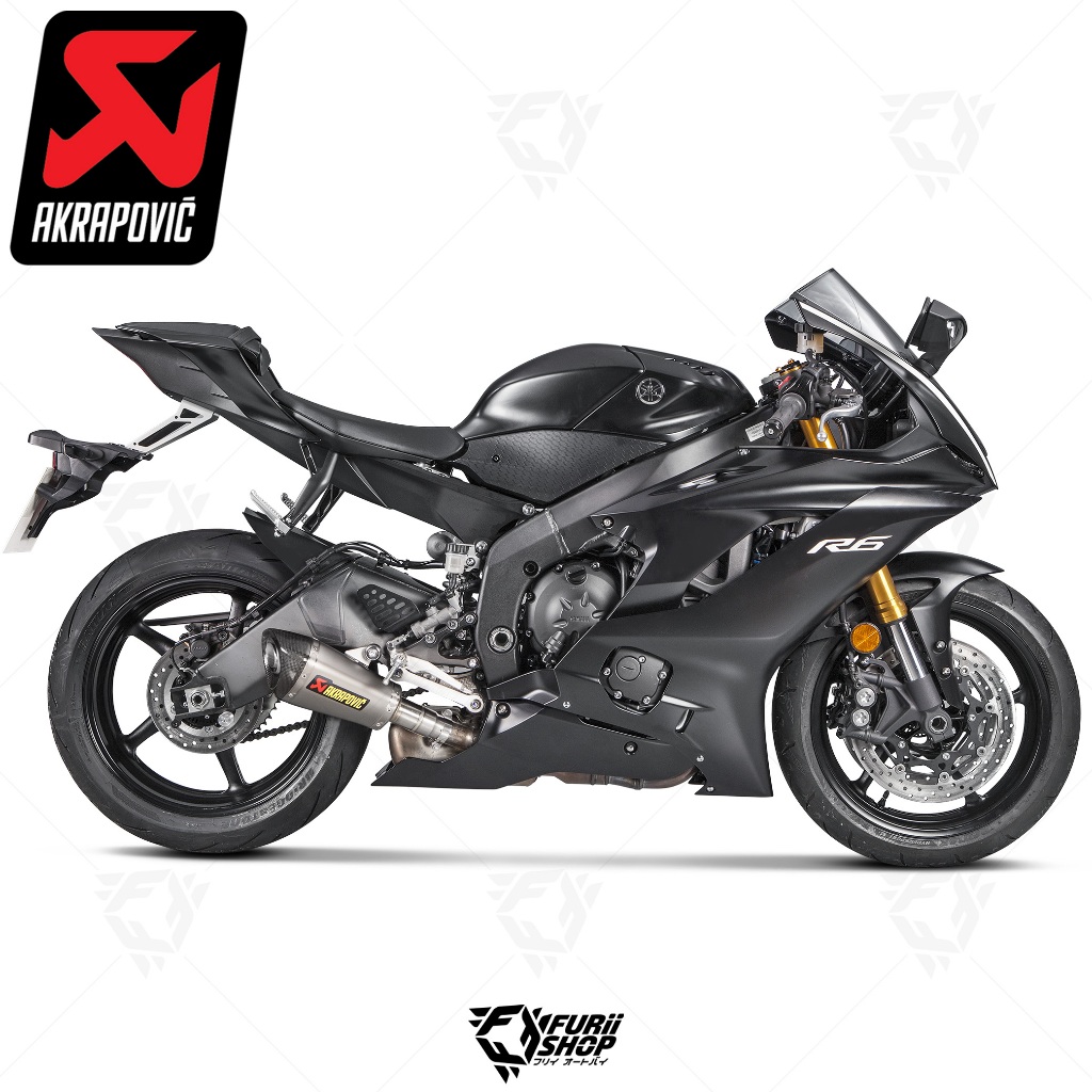 ท่อสูตร/ท่อแต่ง/ท่อไอเสีย Akrapovic Slip shorty : for Yamaha Yzf R6 2017-2020 All new!!