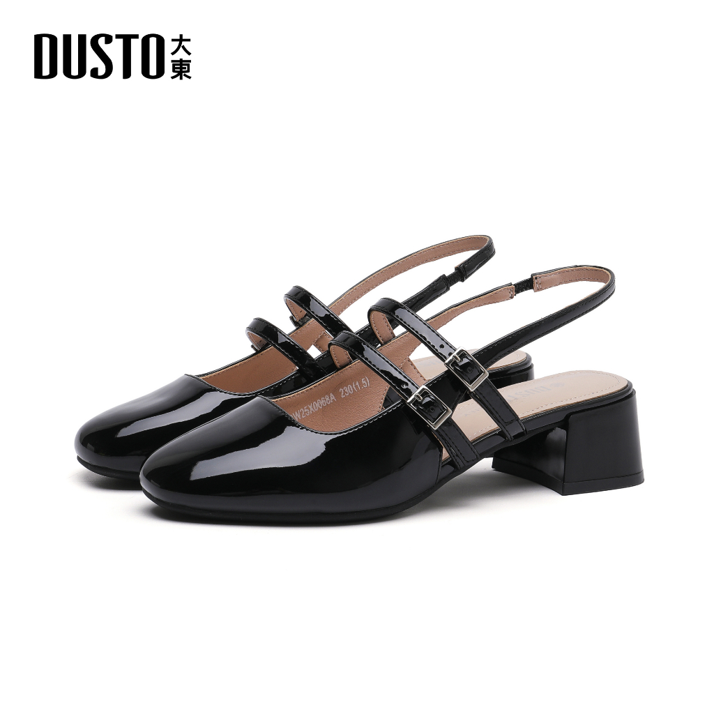 DUSTO รองเท้าแมรี่เจนส้นกลาง สายคาดเรียบหรู ใส่ทำงาน ออกงาน หรือคาเฟ่ได้ทุกโอกาส