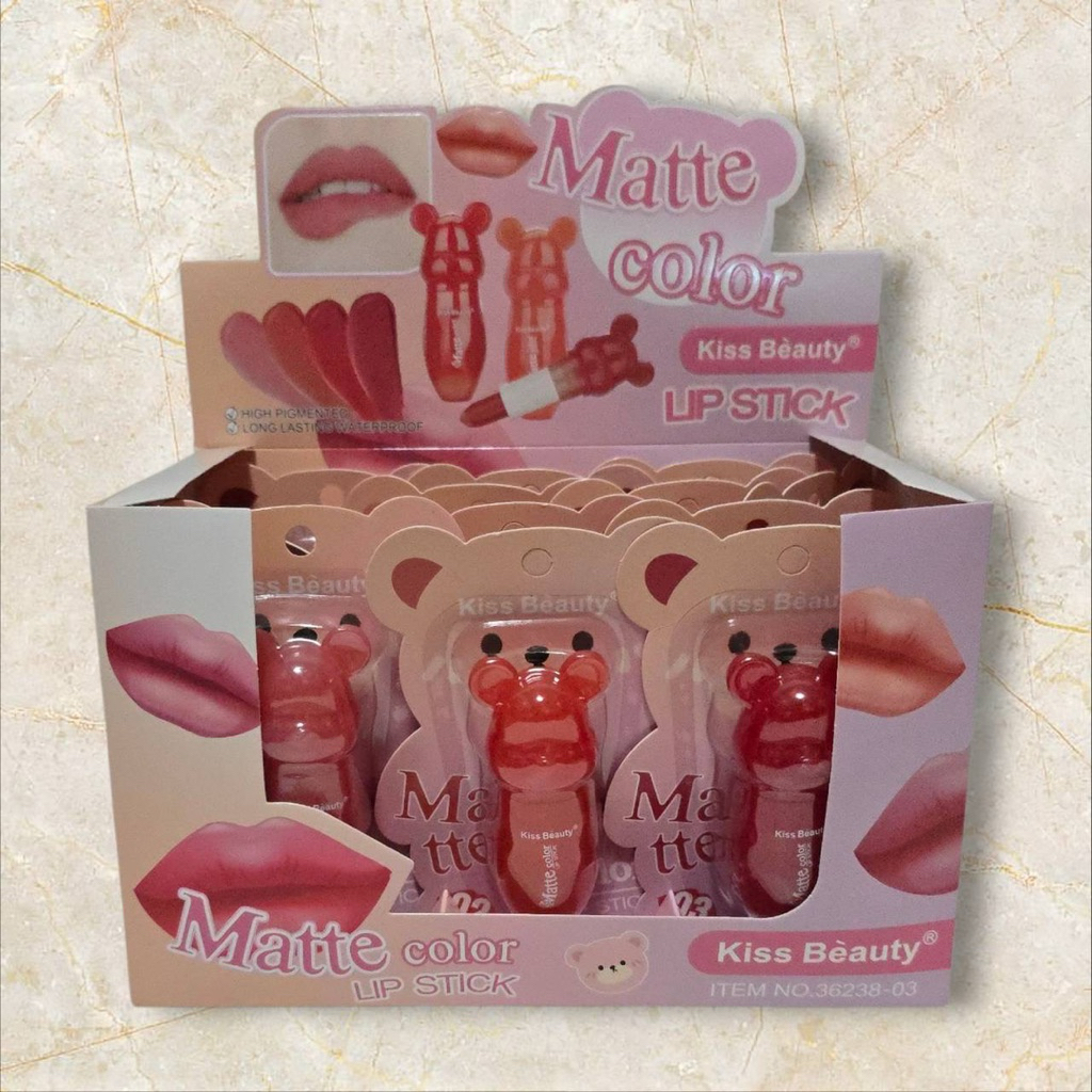 ลิป Matte color  kiss beauty