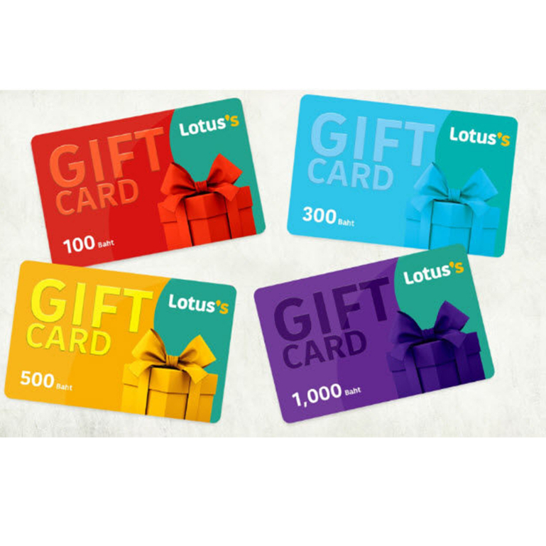 การ์ดของขวัญ ของขวัญ บัตร Tesco Lotus Gift Card บัตรกำนัล บัตรเงินสด โลตัส Voucher