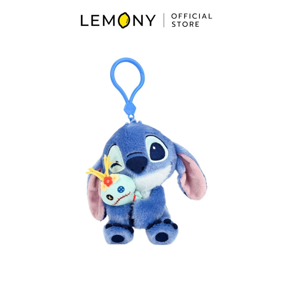 LEMONY พวงกุญแจตุ๊กตาสติทช์ ขนาด 11 ซม. Disney Lilo & Stitch Collection